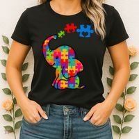 Autism Elephant Women's T-Shirt thumb 2