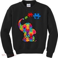 Autism Elephant Kids Sweatshirt thumb 0