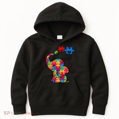 Autism Elephant Kids Hoodie