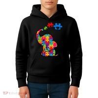 Autism Elephant Kids Hoodie thumb 4