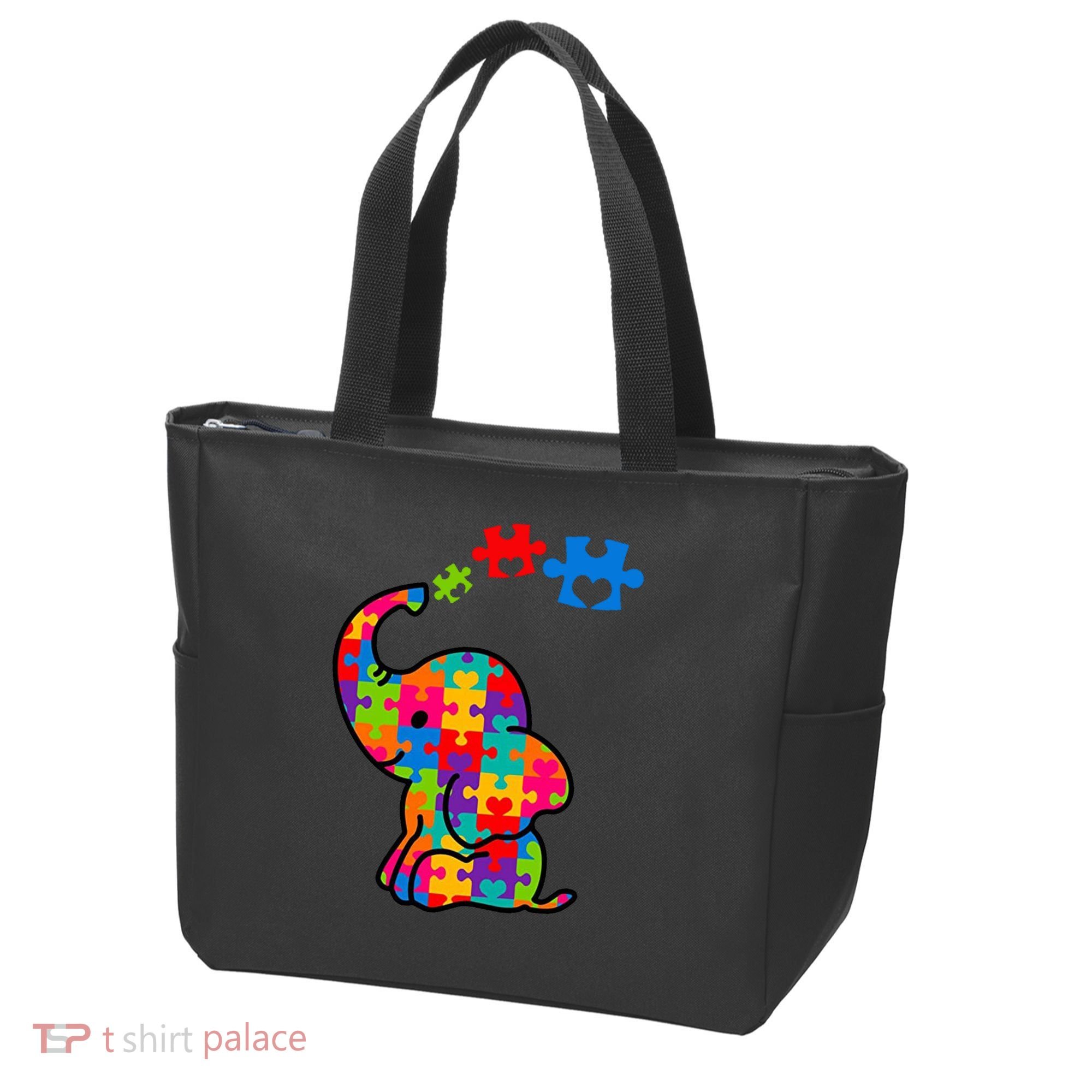 Autism Elephant Tote Bag