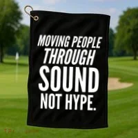 Audio Engineer Golf Towel thumb 1