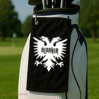 Albanian Eagle Golf Towel thumb 2