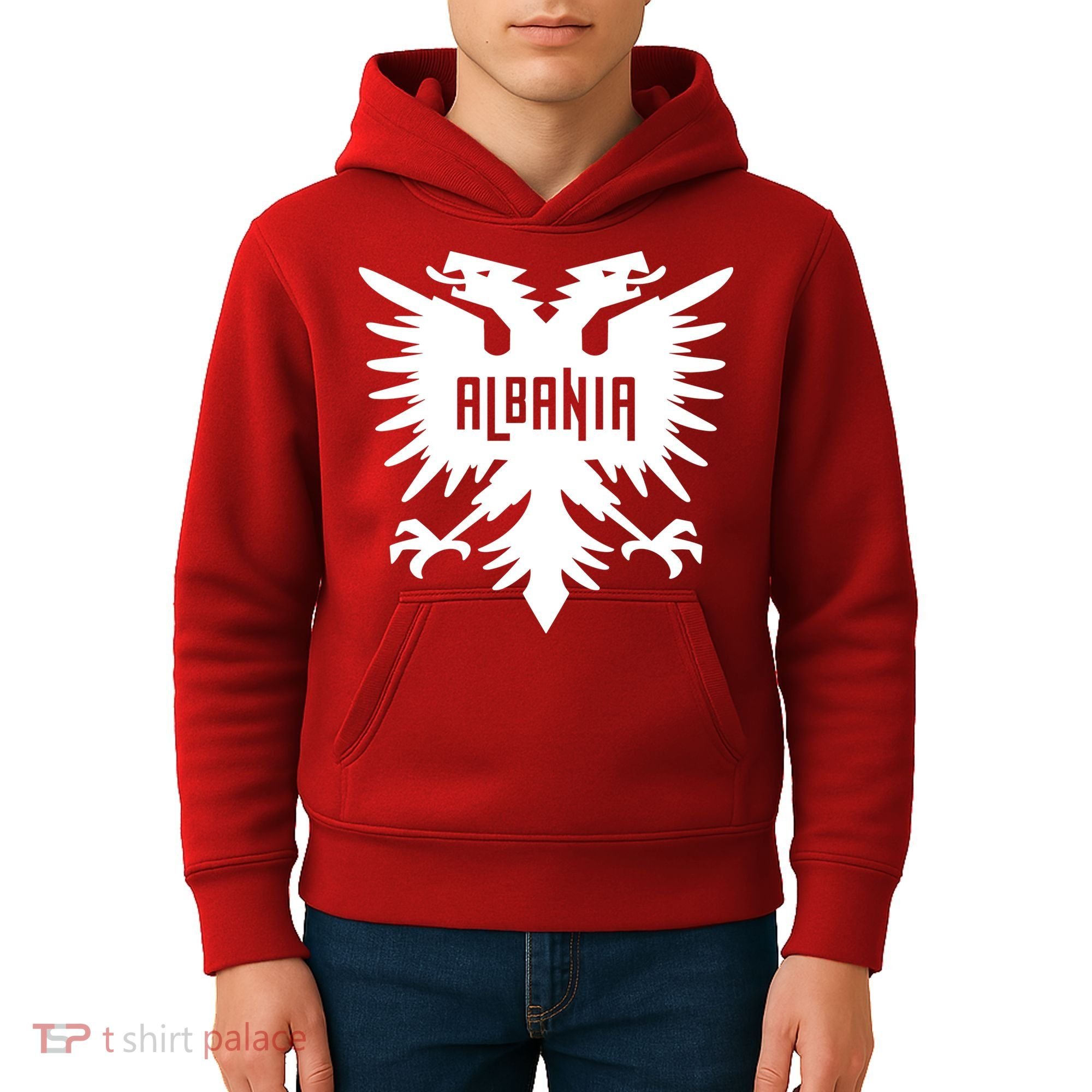 Albanian Eagle Kids Hoodie