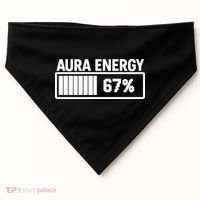 Aura Energy At 67 Funny Six Seven Meme Gen Alpha Slang USA-Made Doggie Bandana thumb 0