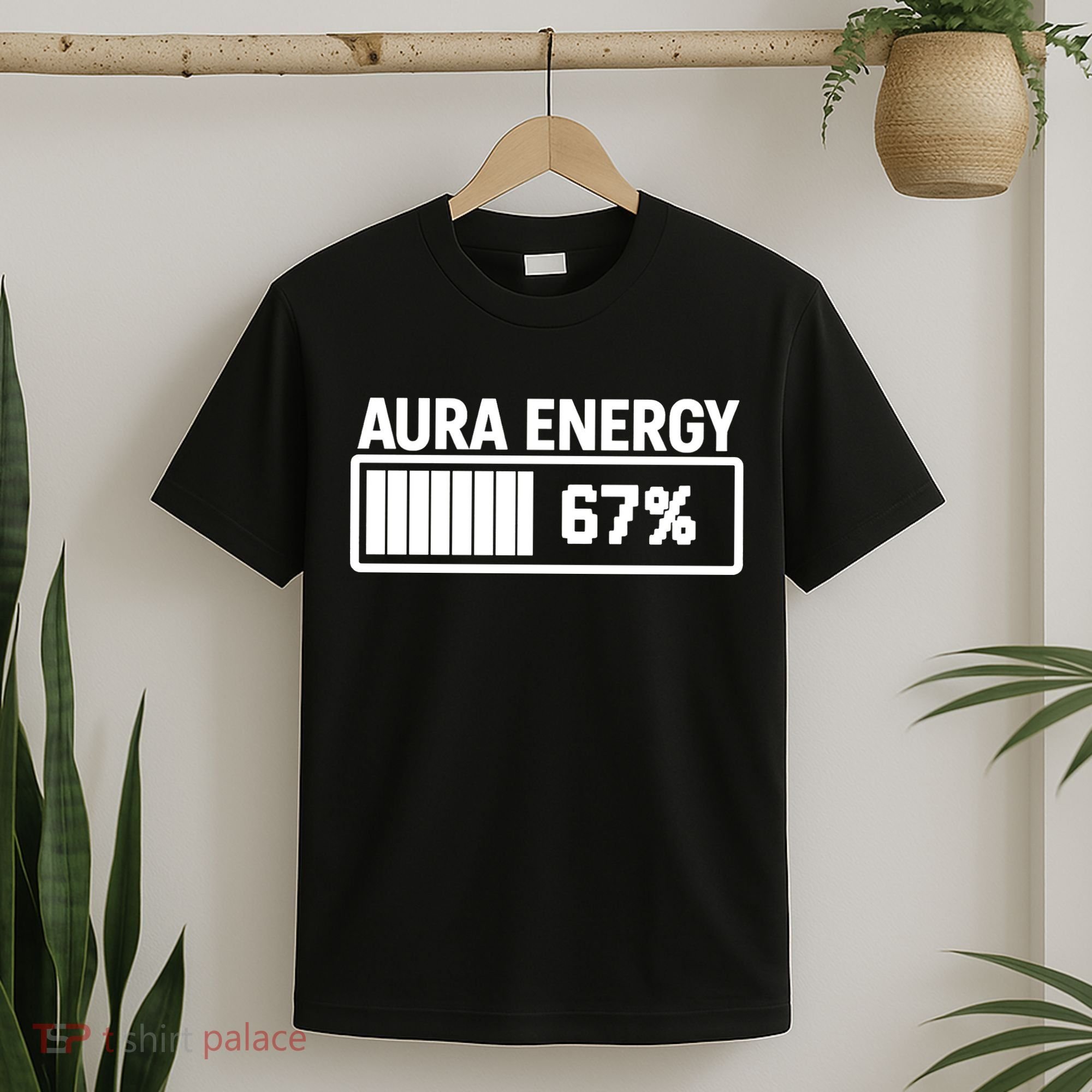 Aura Energy At 67 Funny Six Seven Meme Gen Alpha Slang T-Shirt