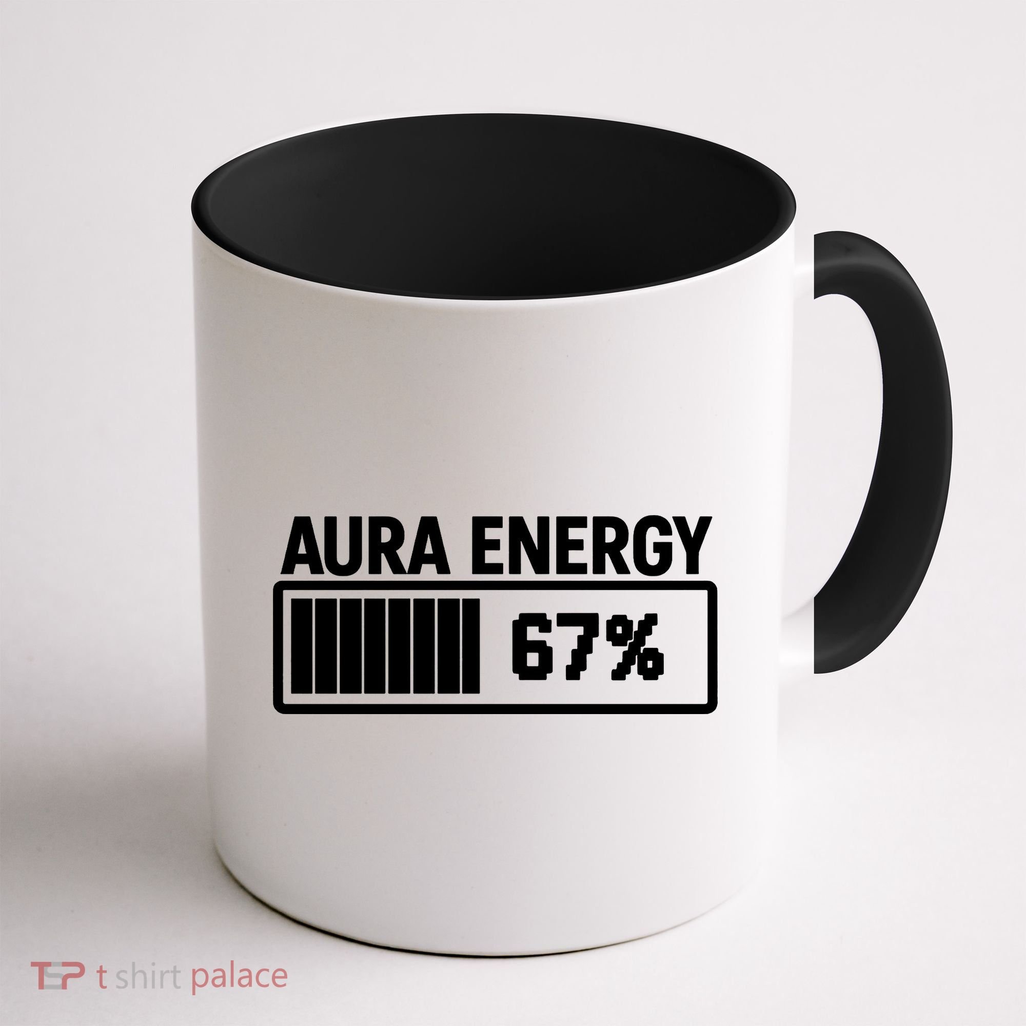 Aura Energy At 67 Funny Six Seven Meme Gen Alpha Slang Coffee Mug