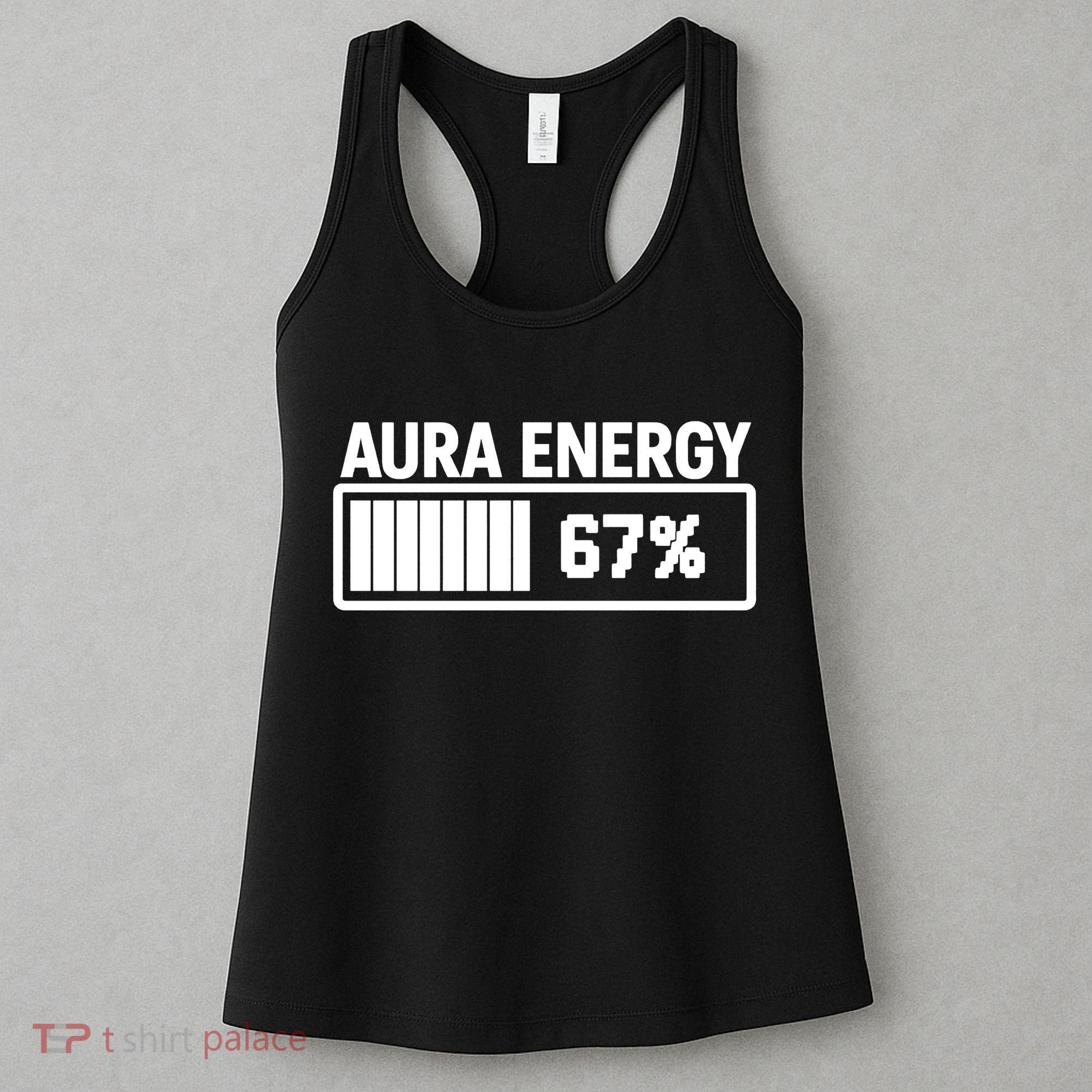 Aura Energy At 67 Funny Six Seven Meme Gen Alpha Slang Women's Tank Top