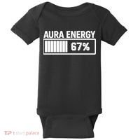 Aura Energy At 67 Funny Six Seven Meme Gen Alpha Slang Baby Bodysuit thumb 0