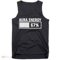 Aura Energy At 67 Funny Six Seven Meme Gen Alpha Slang Tank Top thumb 0