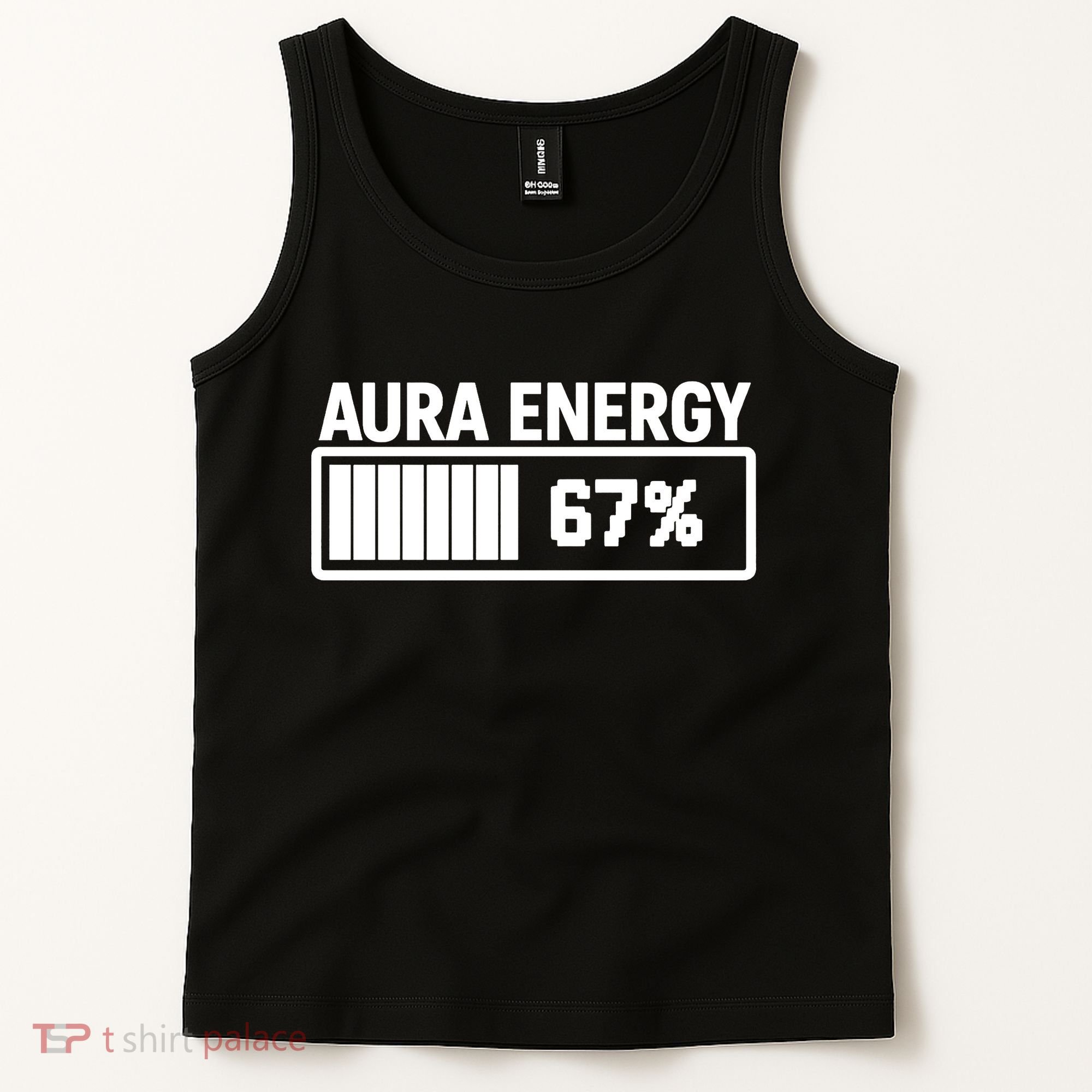 Aura Energy At 67 Funny Six Seven Meme Gen Alpha Slang Tank Top