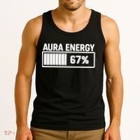 Aura Energy At 67 Funny Six Seven Meme Gen Alpha Slang Tank Top thumb 3