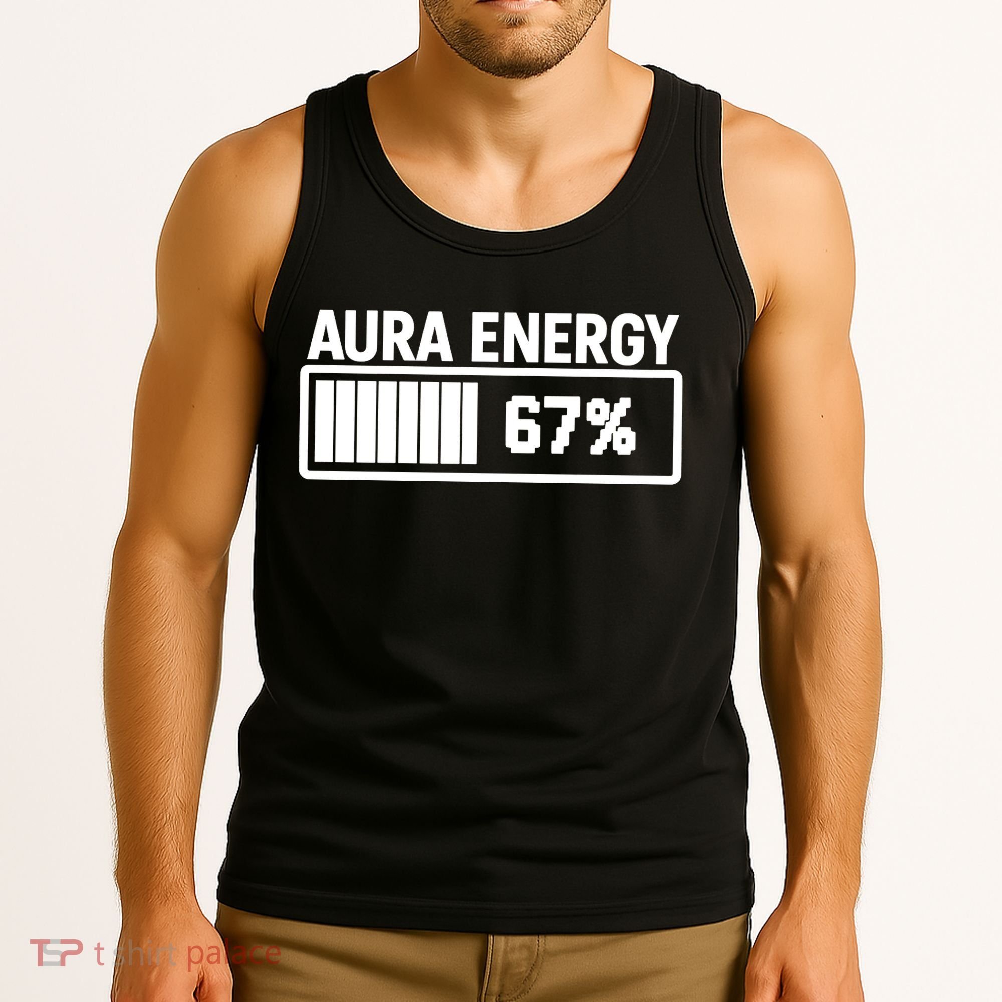 Aura Energy At 67 Funny Six Seven Meme Gen Alpha Slang Tank Top
