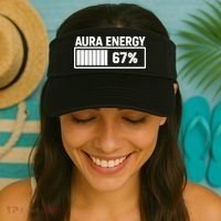 Aura Energy At 67 Funny Six Seven Meme Gen Alpha Slang Visor thumb 2