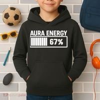 Aura Energy At 67 Funny Six Seven Meme Gen Alpha Slang Kids Hoodie thumb 2