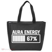 Aura Energy At 67 Funny Six Seven Meme Gen Alpha Slang Tote Bag thumb 0