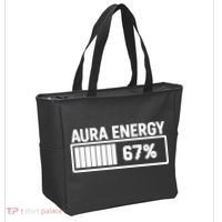 Aura Energy At 67 Funny Six Seven Meme Gen Alpha Slang Tote Bag thumb 2
