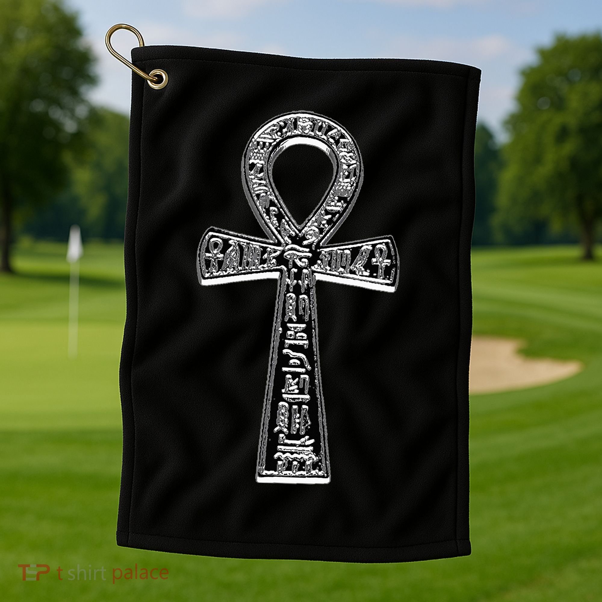 Ancient Egyptian Ankh Golf Towel
