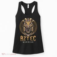 Ancient Ethnic Aztec Warrior Skull People Civilization Gift Women's Tank Top thumb 0