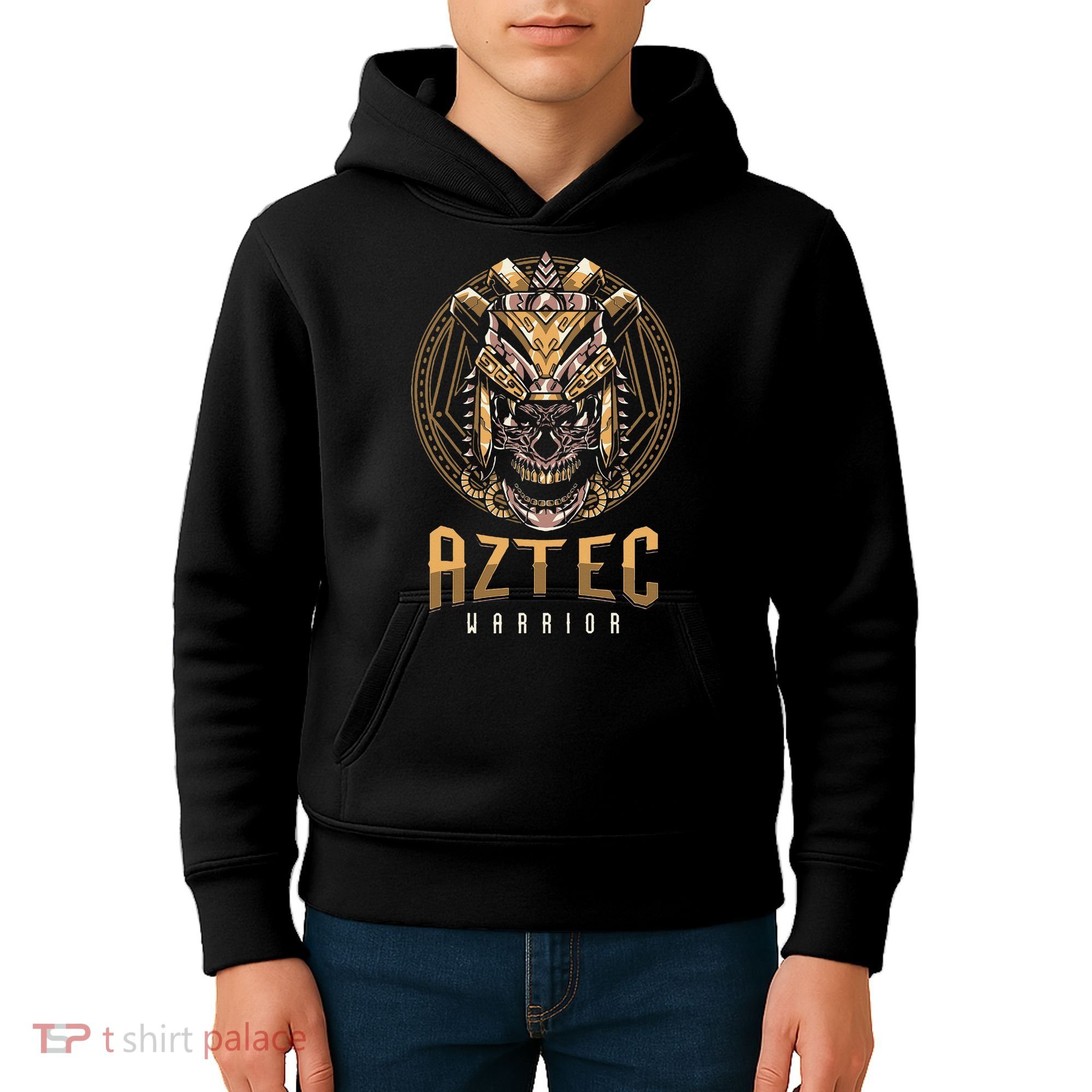 Ancient Ethnic Aztec Warrior Skull People Civilization Gift Kids Hoodie
