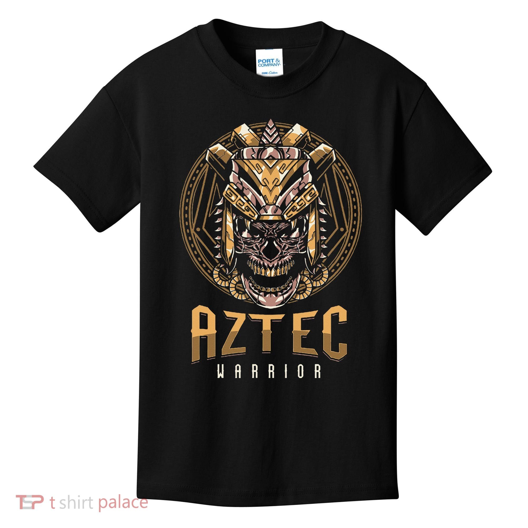 Ancient Ethnic Aztec Warrior Skull People Civilization Gift Kids T-Shirt