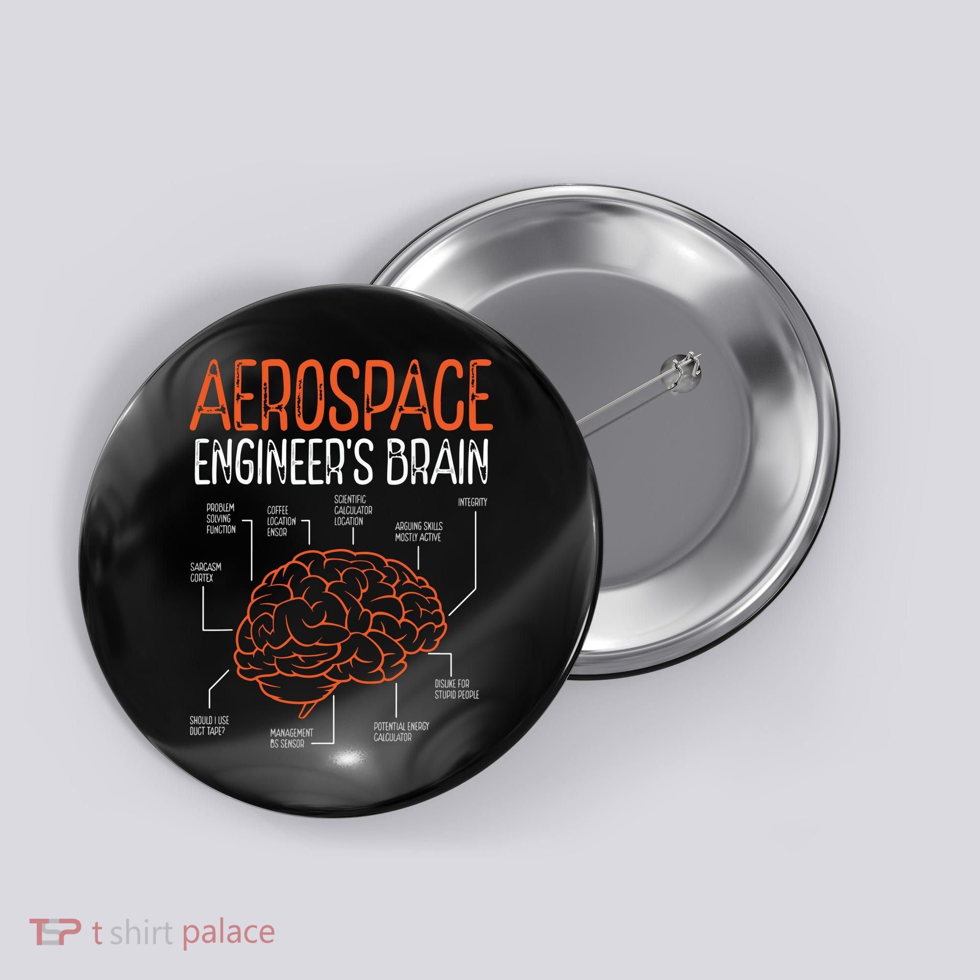 Aerospace Engineering Brain For Aerospace Engineer Button