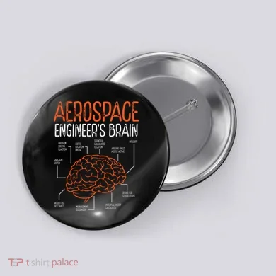 Aerospace Engineering Brain For Aerospace Engineer Button