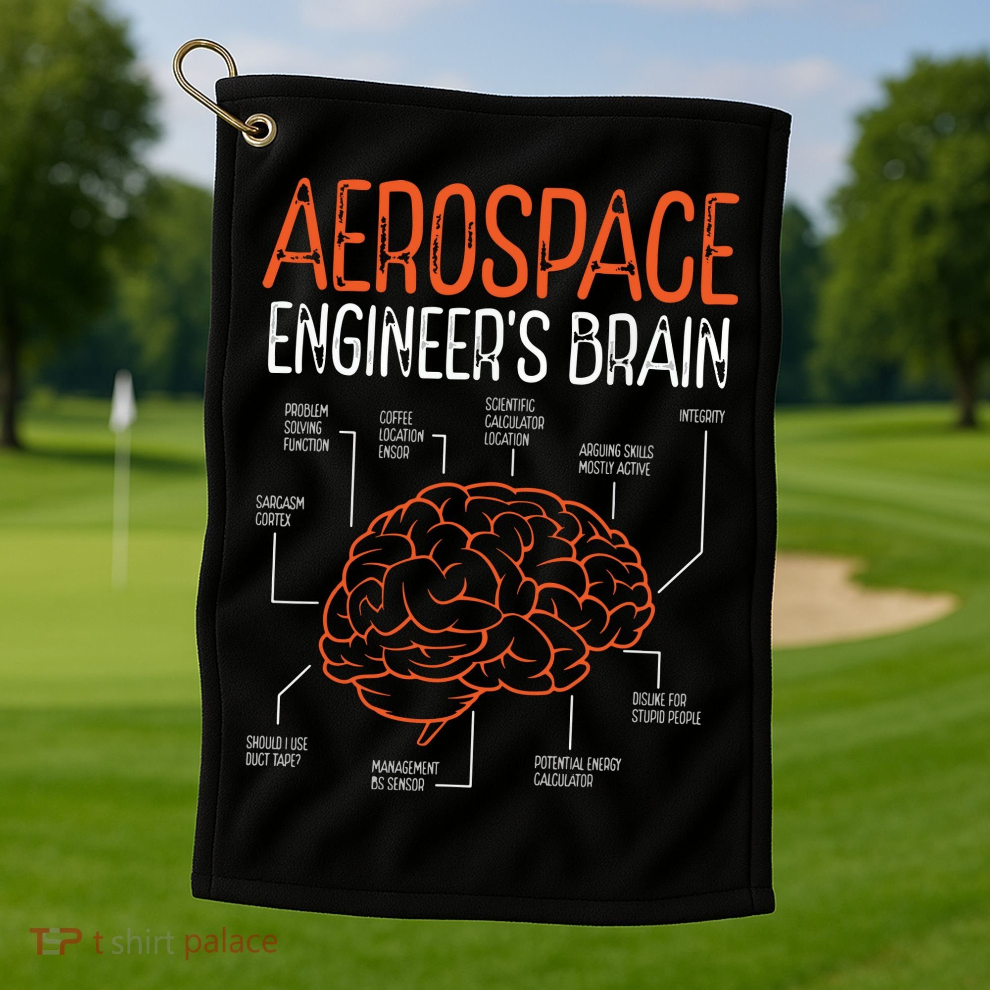 Aerospace Engineering Brain For Aerospace Engineer Golf Towel
