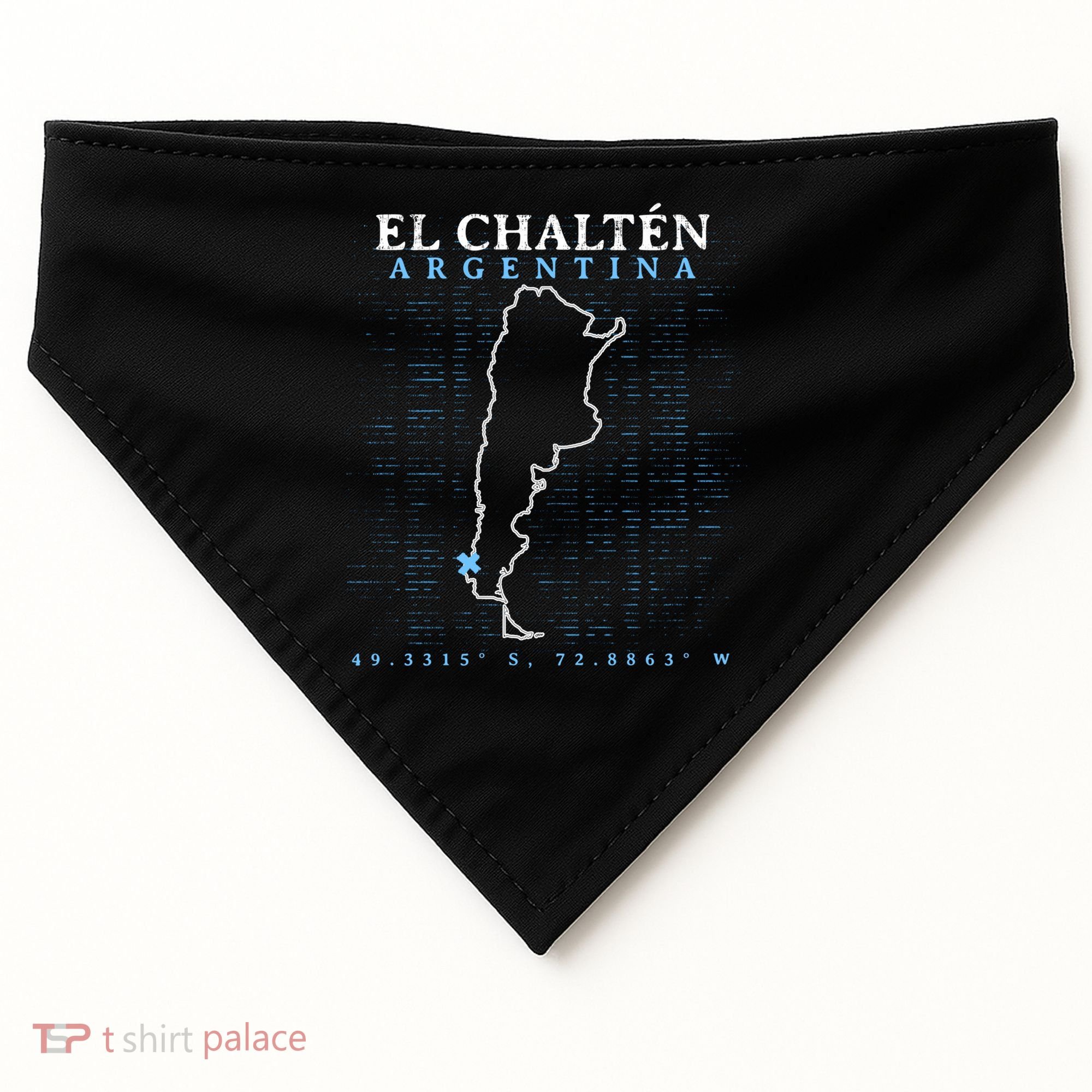 Argentina El Chaltén Gift USA-Made Doggie Bandana