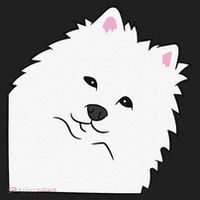 American Eskimo Dog Peeking From Side Cute American Eskimo Beanie thumb 2