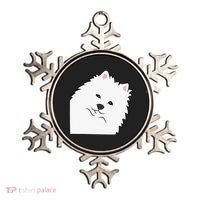American Eskimo Dog Peeking From Side Cute American Eskimo Ornament thumb 0