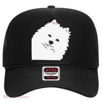 American Eskimo Dog Peeking From Side Cute American Eskimo Hat thumb 0