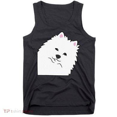 American Eskimo Dog Peeking From Side Cute American Eskimo Tank Top
