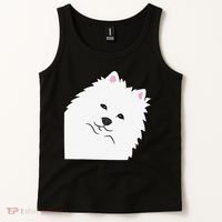 American Eskimo Dog Peeking From Side Cute American Eskimo Tank Top thumb 2