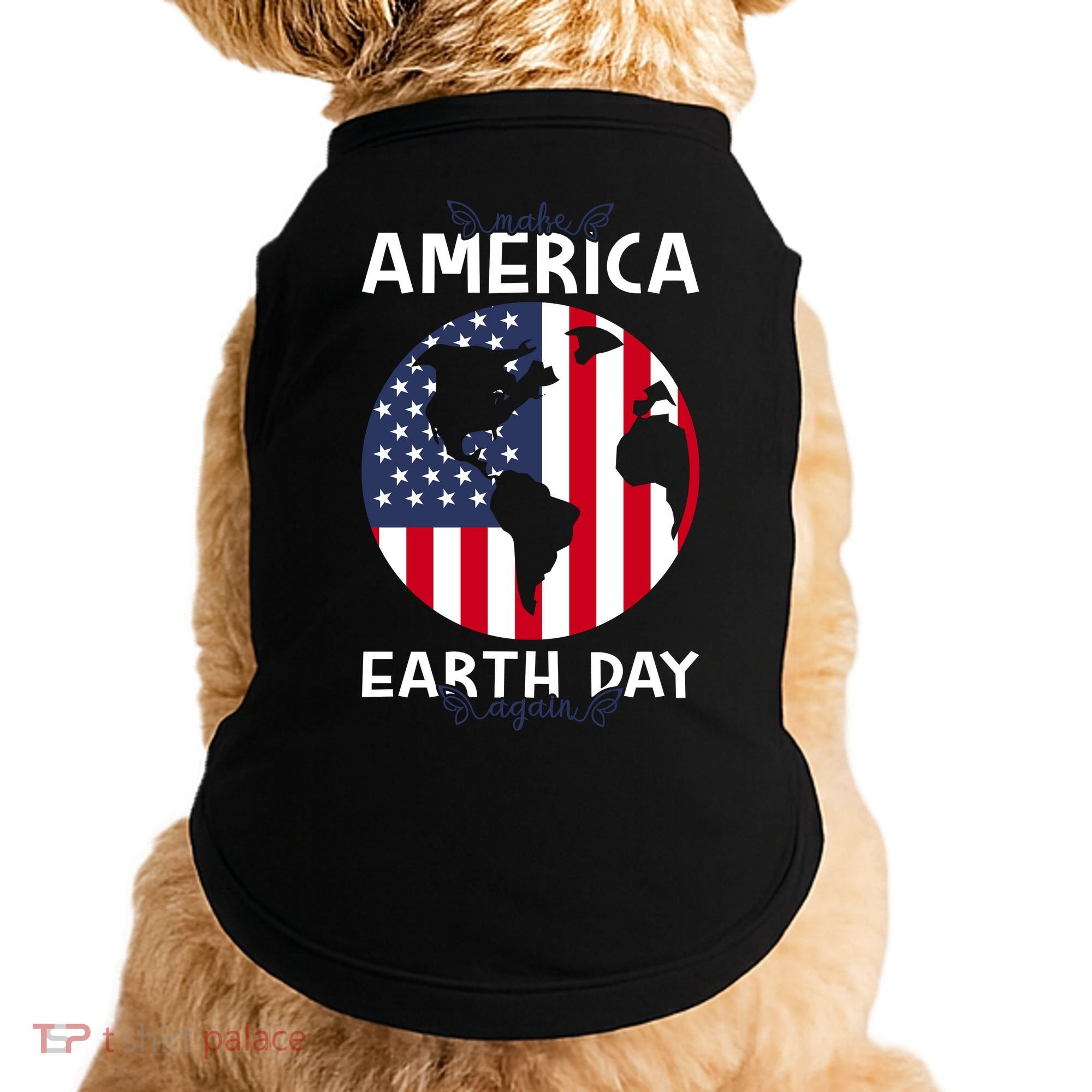 America Earth Day Doggie Tank