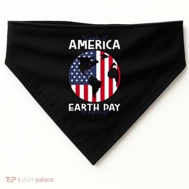 America Earth Day USA-Made Doggie Bandana