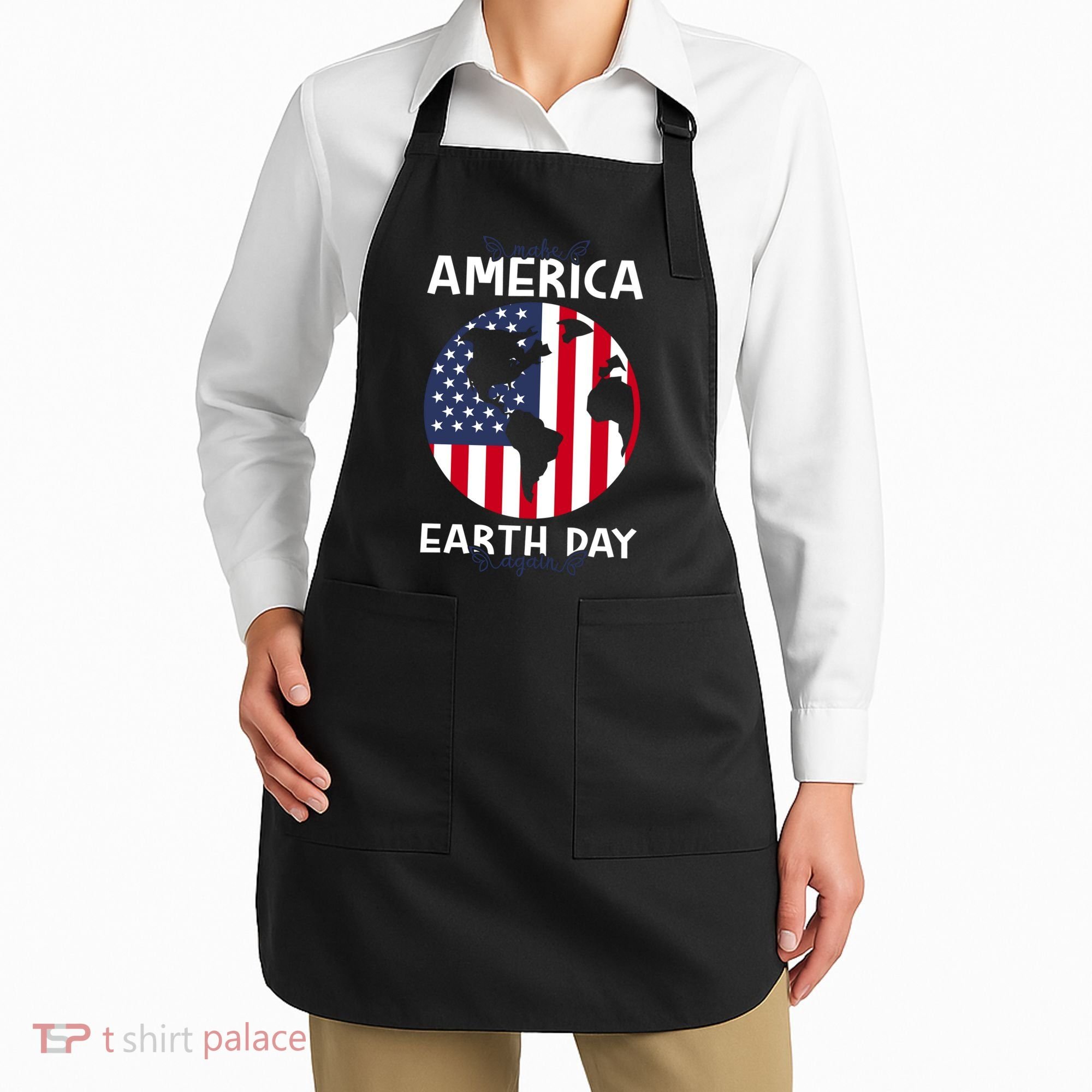 America Earth Day Apron