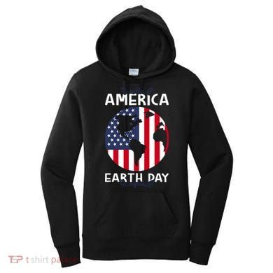 America Earth Day Women's Hoodie