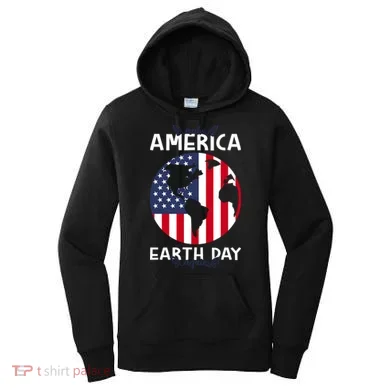 America Earth Day Women's Hoodie