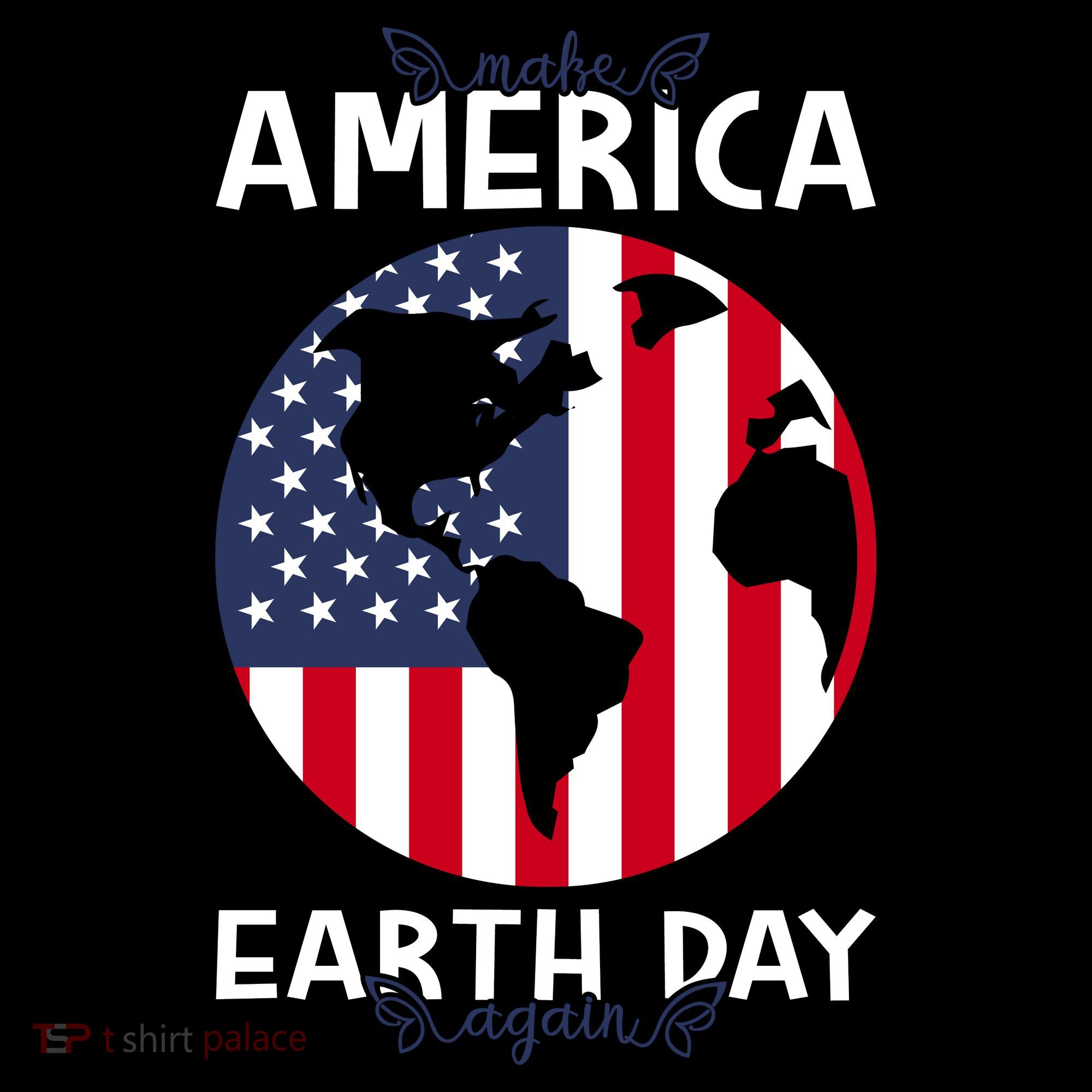 America Earth Day Women's Hoodie