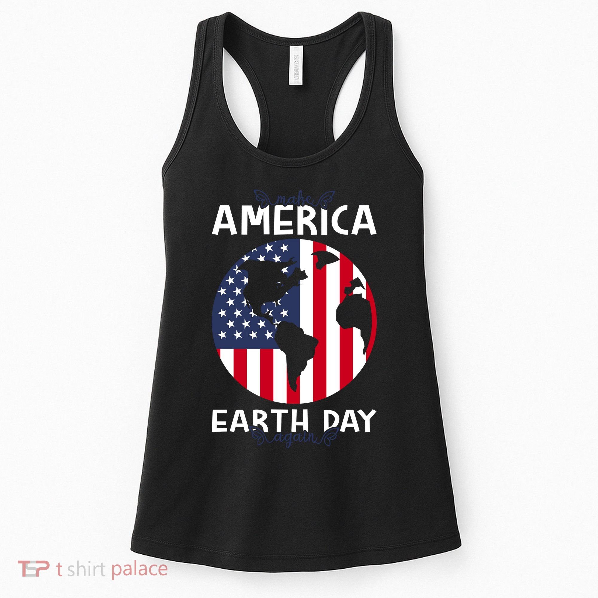 America Earth Day Women's Tank Top