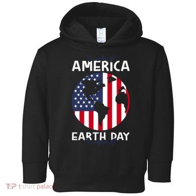 America Earth Day Toddler Hoodie