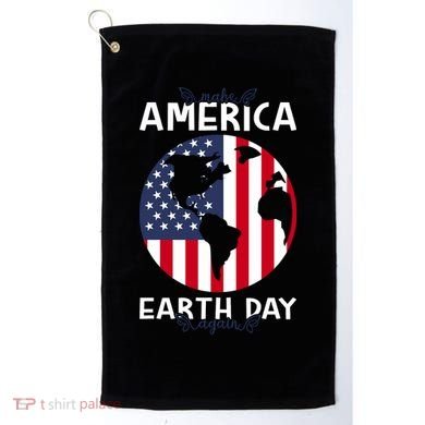America Earth Day Golf Towel