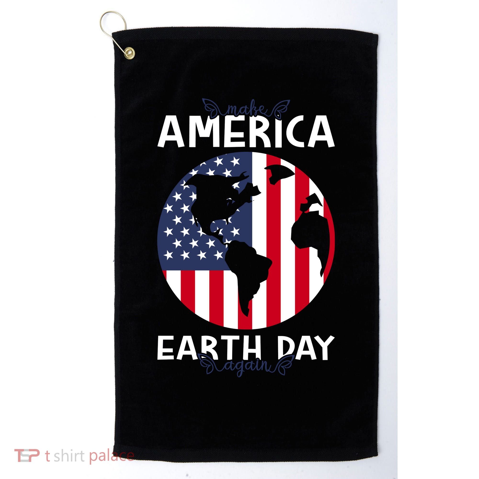 America Earth Day Golf Towel