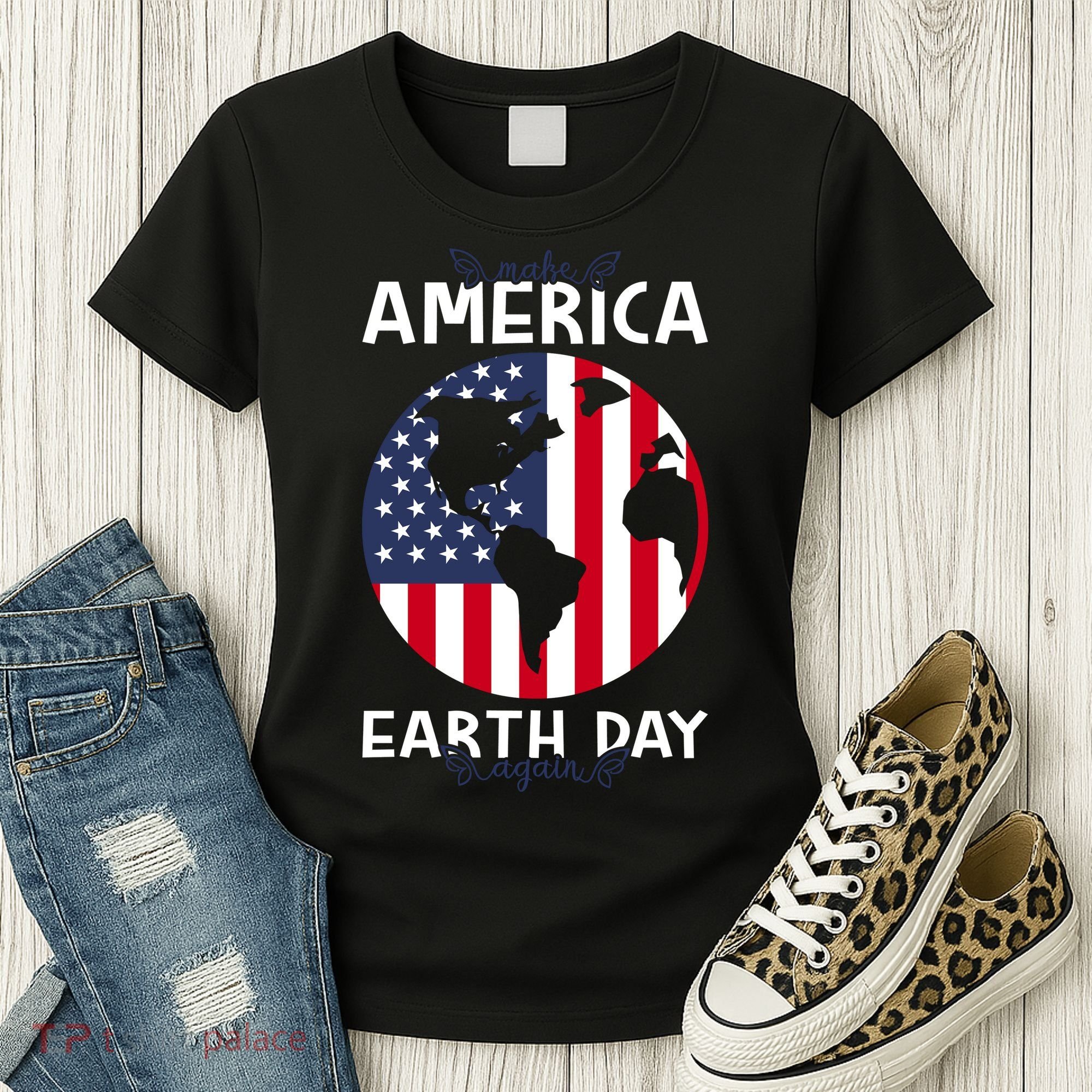 America Earth Day Women's T-Shirt