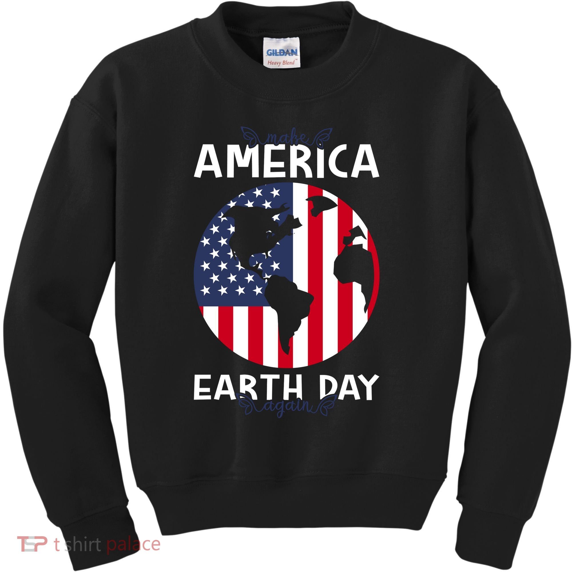 America Earth Day Kids Sweatshirt