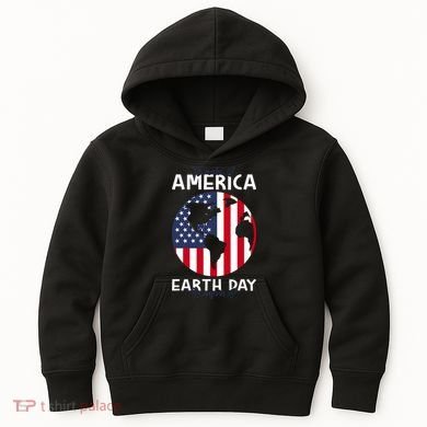 America Earth Day Kids Hoodie