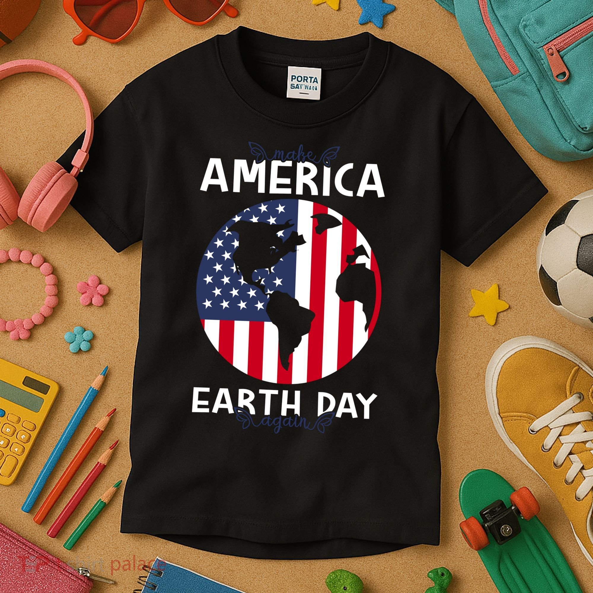 America Earth Day Kids T-Shirt