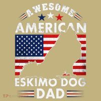 American Eskimo Dog Dad Owner Usa Flag 4th Of July America T-Shirt thumb 7