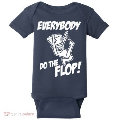 ASDF EVERYBODY DO THE FLOP(2) Baby Bodysuit
